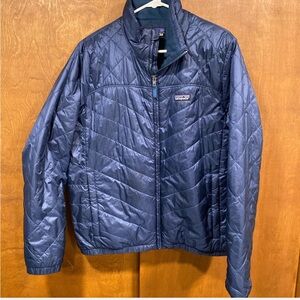 Patagonia Women’s  Navy Radalie Bomber Puffer Jacket